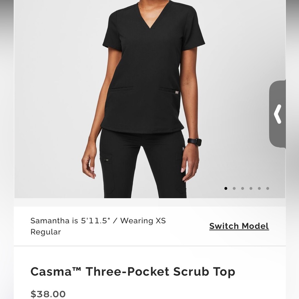 Figs Casma Three-Pocket Scrub Top